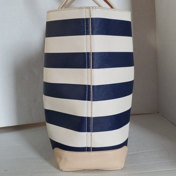 Spartina 449 Large Tote Bag Shoulder Handbag Purse Navy Cream Women's Woman's - Picture 5 of 14